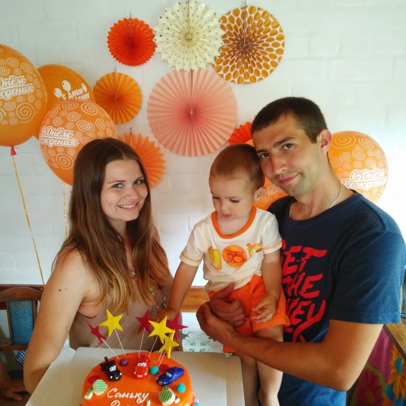 New Orange Set Paper Crafts Home Hanging Decoration Party Birthday Wedding Baby Shower Sunshine Bright Color Paper Fan