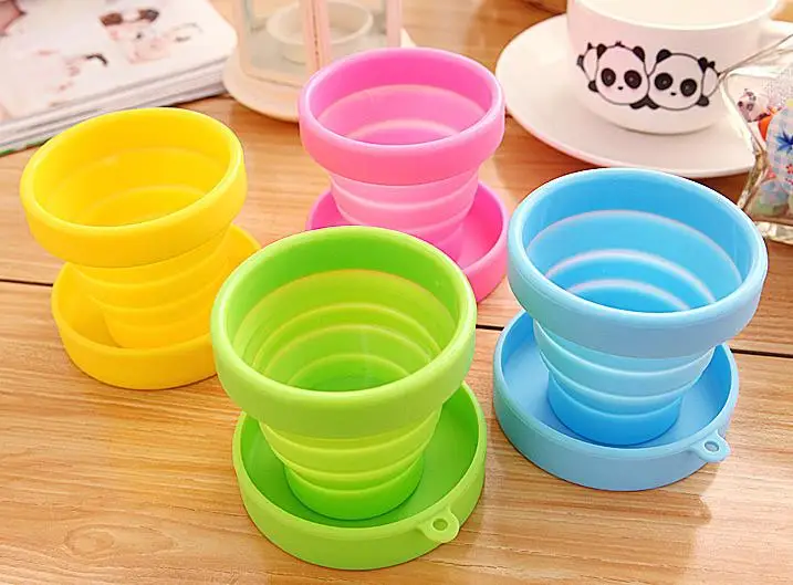 Silicone Folding Portable Travel Outdoor Sports Retractable Cups Toothbrush Toothpaste Holder Gargles Bathroom Supplies | Дом и сад