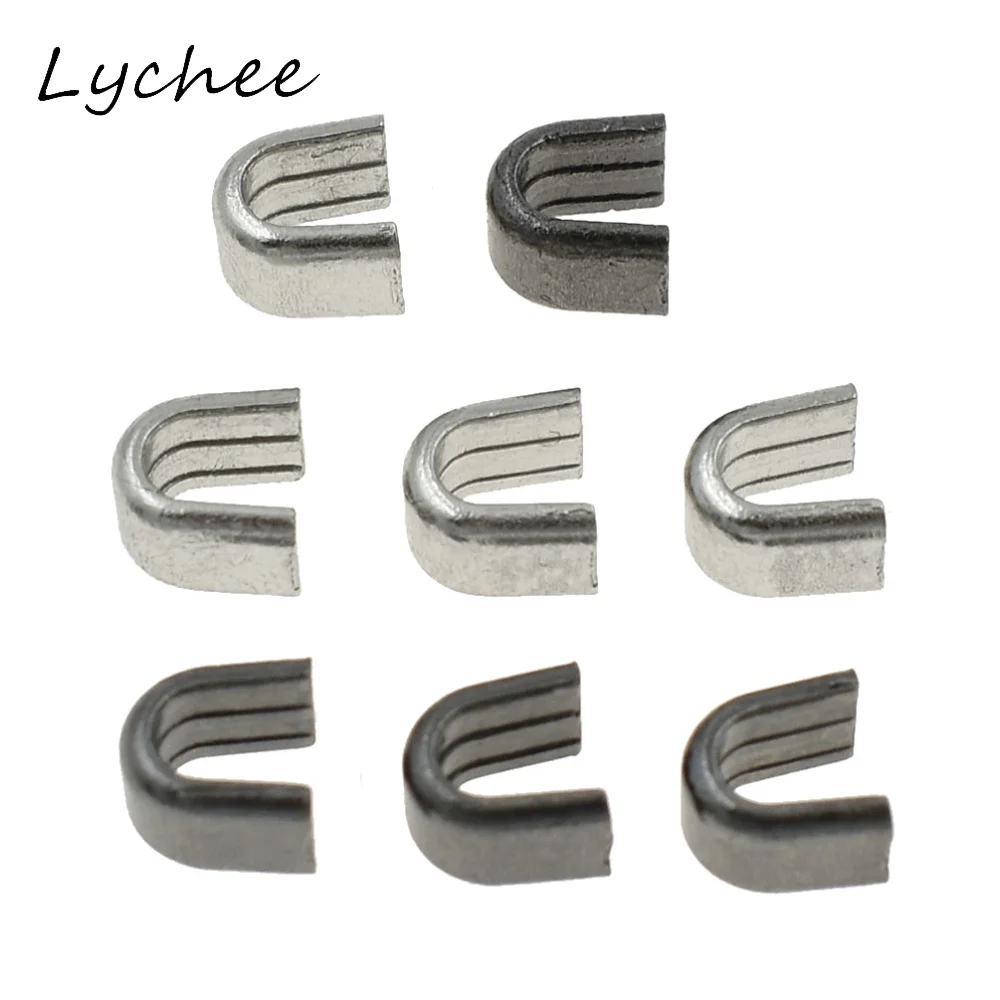 Lychee 20 шт. 8# серебристый черный цвет медь молния Топ металлический стопор DIY ручной работы Швейные Молнии конец аксессуары