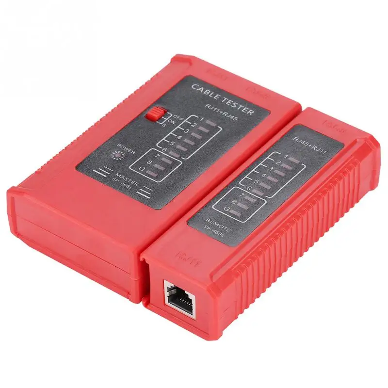 Wire Lead Testing Tool WZ-468 RJ45 and RJ11 Network Cable Tester Ethernet LAN Test Measuring Tools |