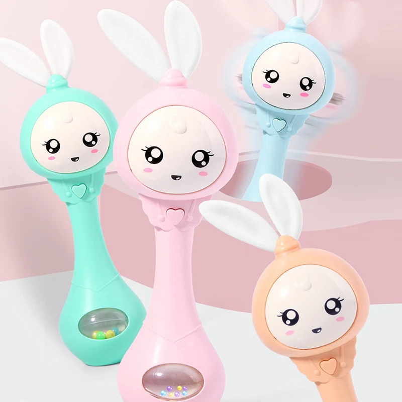 1 шт. детский погремушка музыкальный светильник ручной работы игрушка с