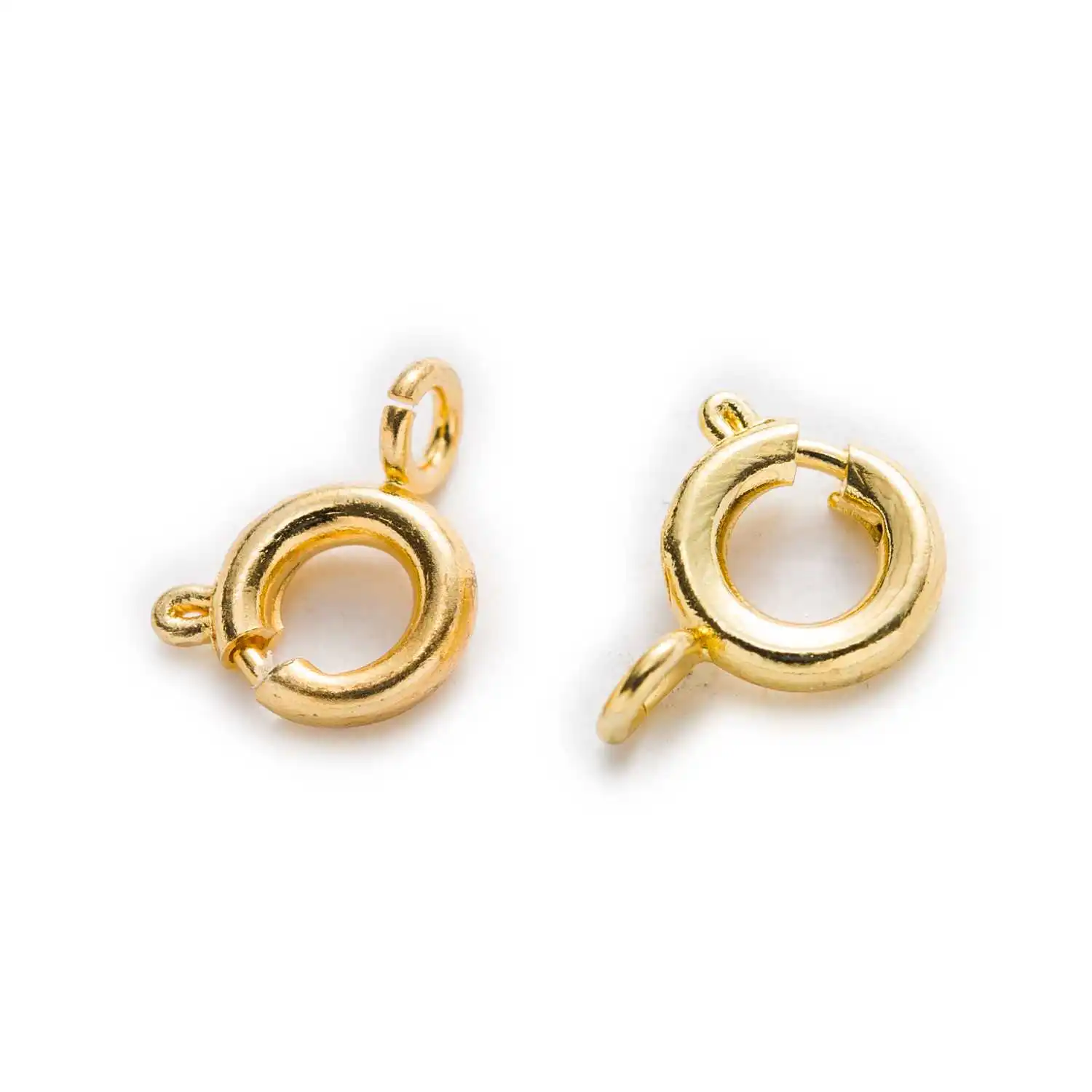 Пружинное кольцо с застежкой-карабином 20 шт. 6 цветов фурнитура сделай сам