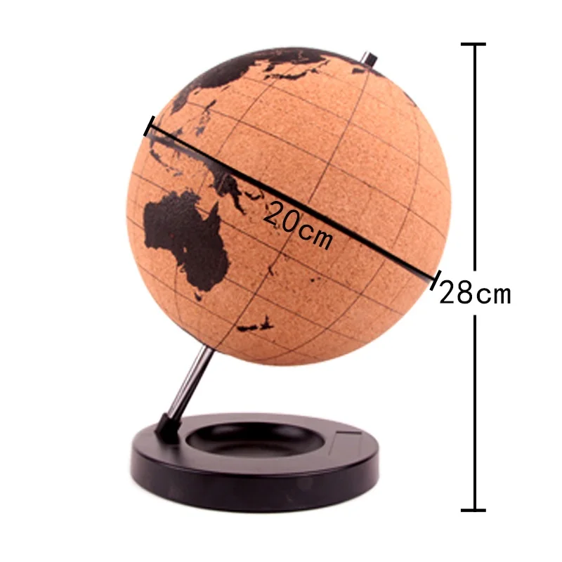 Деревянные шары Tellurion из пробкового дерева мраморные карты глобус украшение для
