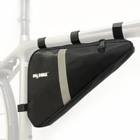sport bicycle triangle frame bike bicycle bag storage top tube bag training saddle frame strap on pouch for cycling
