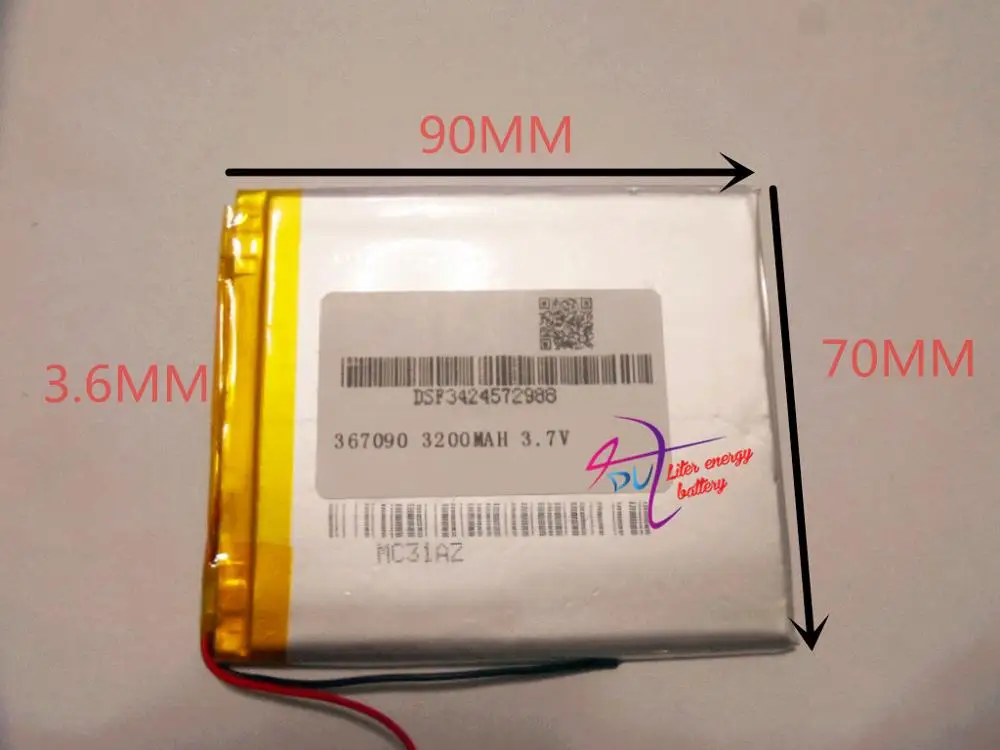 Литий полимерная батарея с защитной панелью для КПК планшетов цифровых