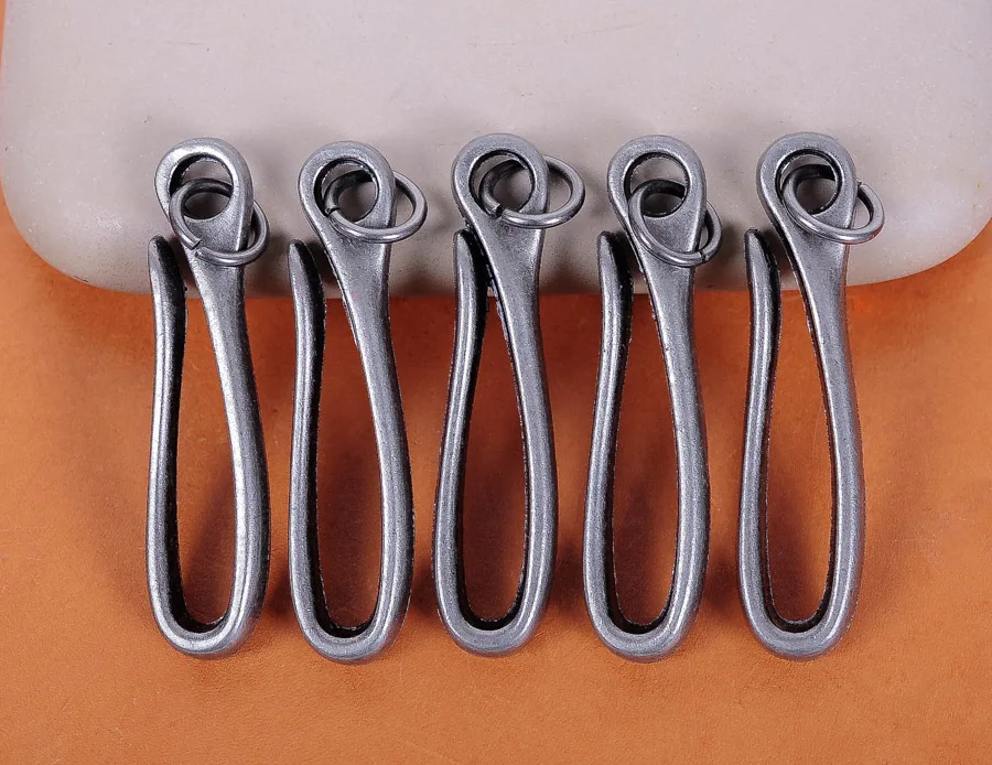 5 шт. винтажный серебристый металлический брелок для ключей 68 х16 мм|Ювелирная