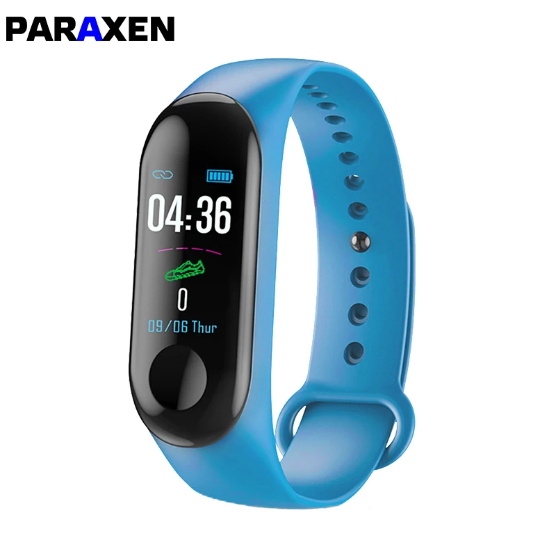 PARAXEN спортивный смарт-браслет M3 цветной фитнес-трекер для iOS Android Smar tband женщин