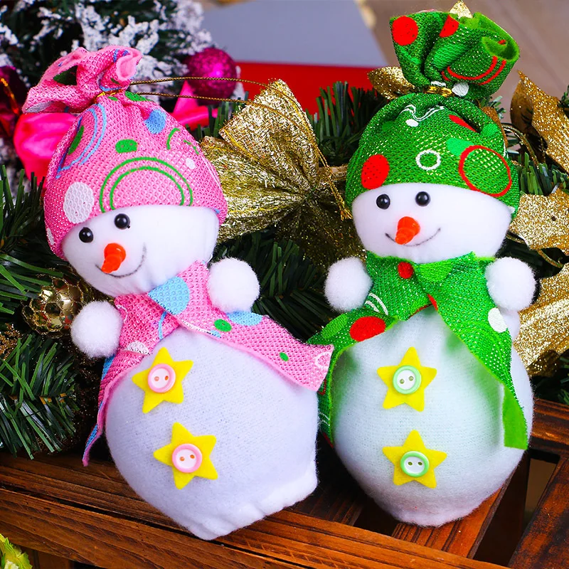 

Рождество Apple Сумки держатели Рождество Аксессуары Санта Клаус снеговик xmas орнамент Рождество Eve подарки Сумки Navidad поставки