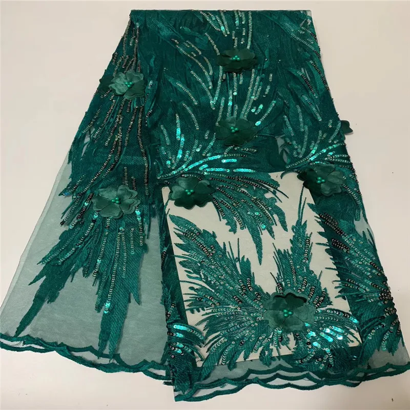 

Cassiel African French Beaded Laces Fabric 2019 High Quality French Lace 3D Flowers Nigerian Lace Fabrics For Wedding Dress
