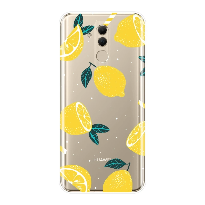 Чехол для телефона из ТПУ Huawei Mate 7 8 9 10 20 Lite мягкий силиконовый чехол с авокадо