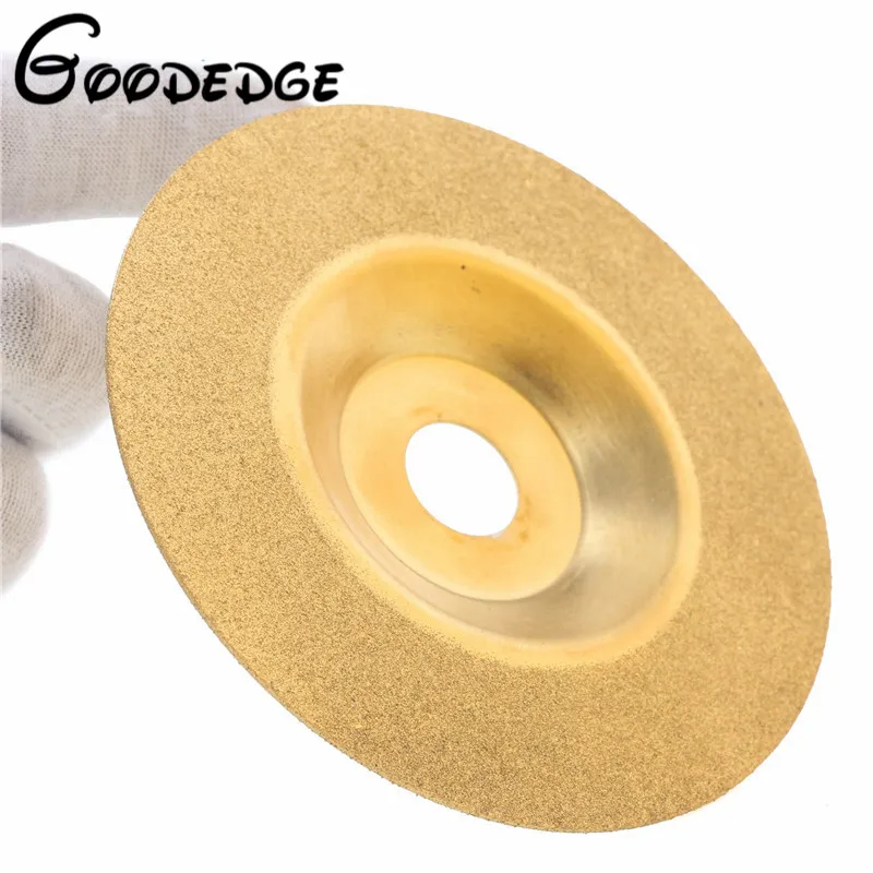 100 мм золото алмаз Титан шлифовальный круг для полировки дисковые колодки станок