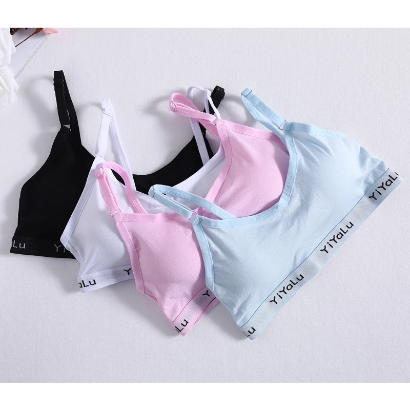 

Girls Training Bra Teenage Kids Soft Cotton Breathable Sport Underwear Clothing