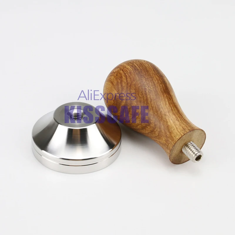 Темпер для кофе молоток порошка основание из нержавеющей стали деревянная ручка