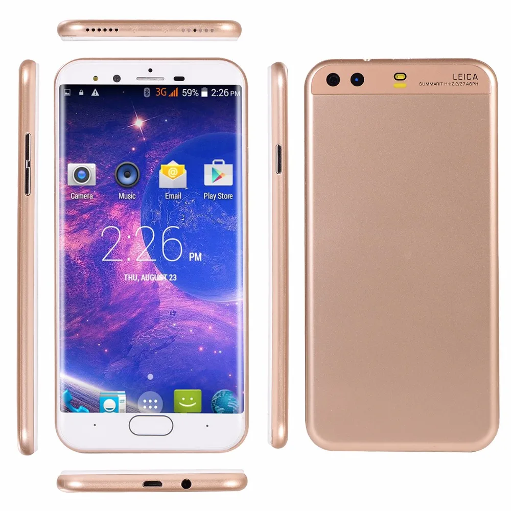 Мобильный телефон GuoPhone P10 MTK6572, двухъядерный Android 6,0, 5,0 дюймов, ips, 854x480, 512 МБ ram, 4 Гб rom, две sim-карты, двойная камера