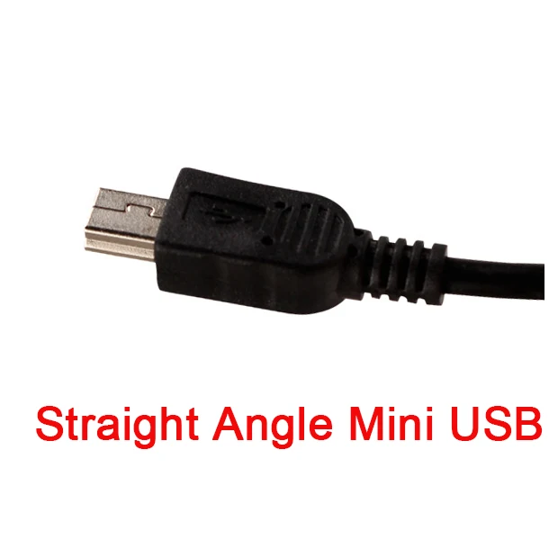 Straight Mini USB DC 5 В 2A мини USB порт кабель Автомобильное зарядное устройство Комплект для камеры рекордер DVR эксклюзивный блок питания с защитой от низкого напряжения - Название цвета: Straight Mini USB