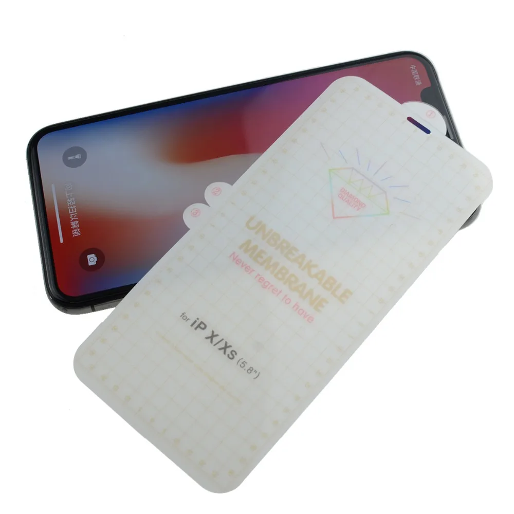 Гидрогелевая прозрачная защитная пленка с полным покрытием для iPhone X XR XS Max 7 8 6S 6