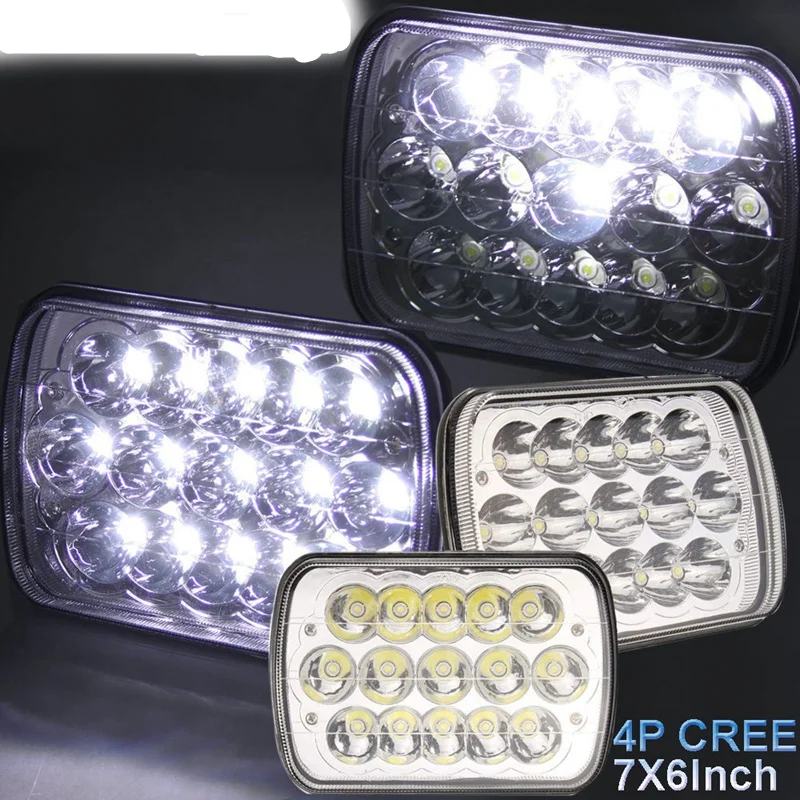 4 шт. 7x6 светодиодный фар море луч замена HID Xenon H6014 H6052 H6054 5x7 Автомобильный для джипа