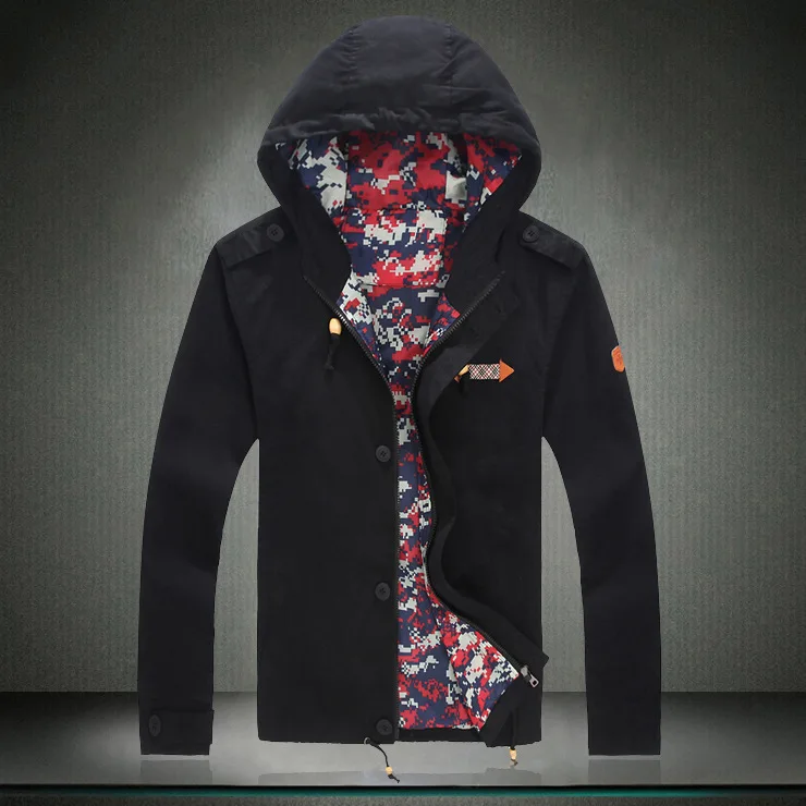 2015 новое поступление мужская зимняя свободного покроя с капюшоном теплый