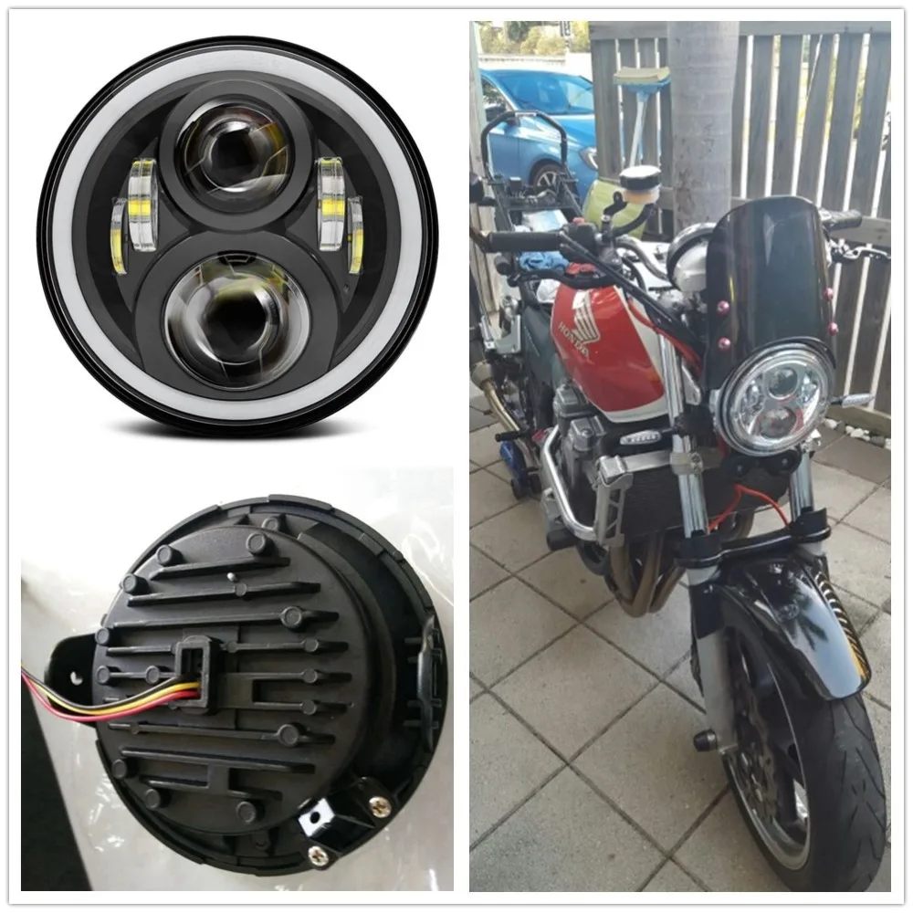 Фары белого цвета для мотоцикла Honda CB400 CB500 CB1300 Hornet 250 600 900 VTEC VTR250| |
