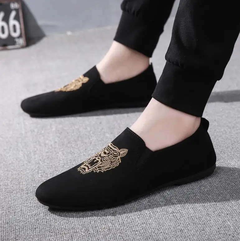 Мужская повседневная обувь черного цвета 2019 Супермодная в стиле social spirit мужская