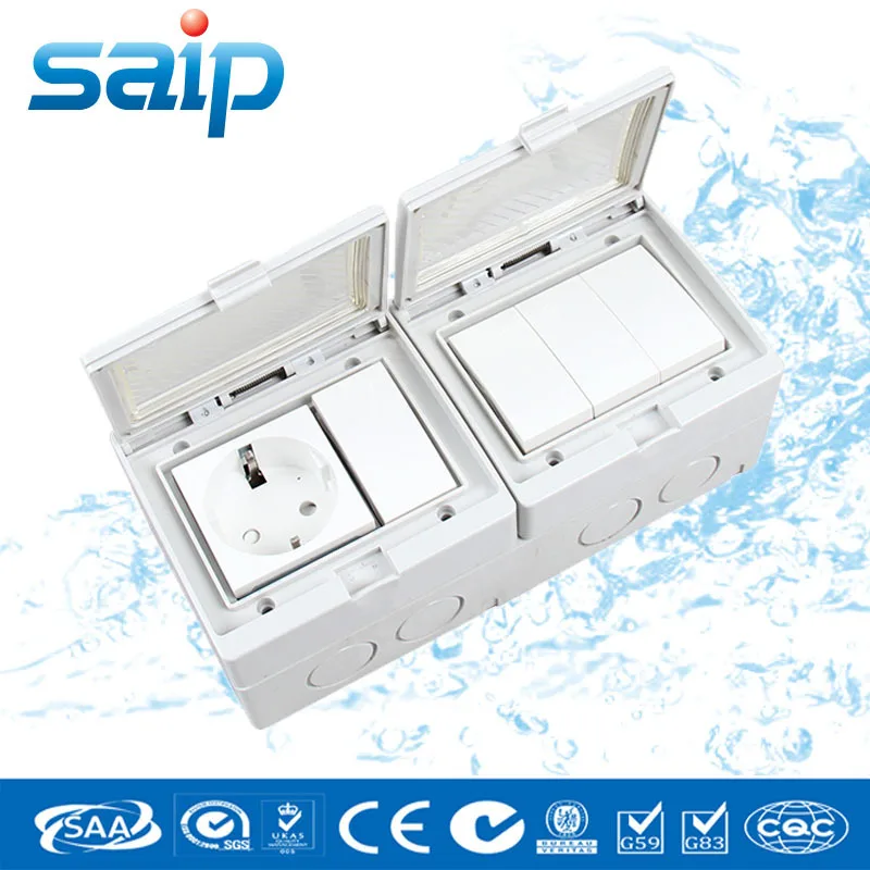 * IP55 переключатель освещения для ванной комнаты и выход/Четырехпозиционный с