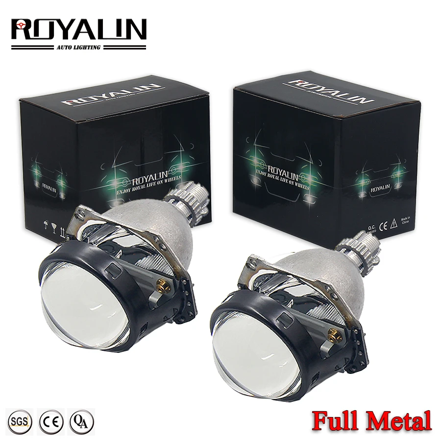 ROYALIN Hella 3R G5 H1 Bi Xenon фары проектор автомобилей H4 H7 Фары объектив универсальный автомобиль HB3/4 HID налобный фонарь модернизации
