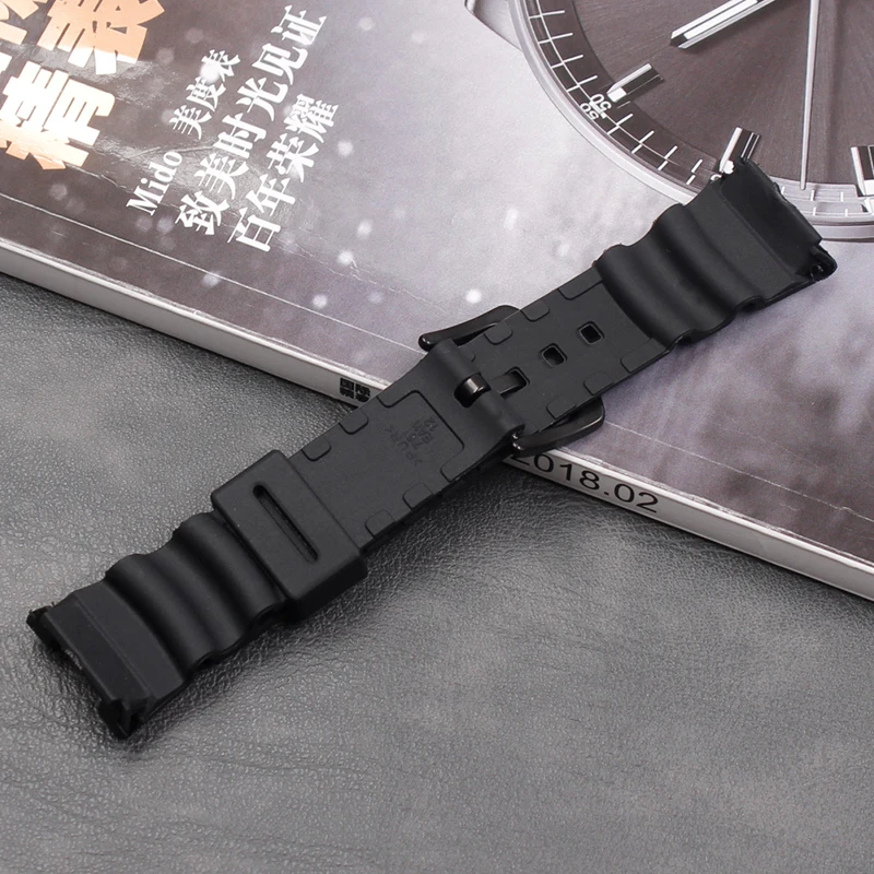 Silicone strap men apply to Casio SGW-100 ladies casual sports waterproof natural rubber strap buckle accessories