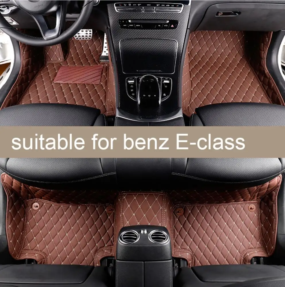Кожаный коврик для салона автомобиля mercedes benz e class w211 w212 w213 e200 e300 e350 c207 2003 2020