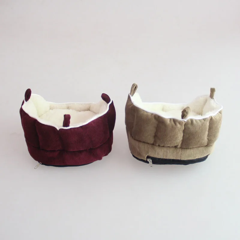 Warm Washnable Suspenable Short Plush Small Animal Cage Bird Hamster Sofa Bed Squirrel House Hedgehog Hammock Nest Toy | Дом и сад