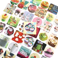 cute cake foods stickers travel decorative stationery stickers ocean whale sticker scrapbooking diy diary album lable 46pcsbox