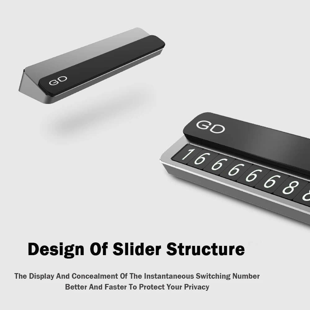 Пластиковая Металлическая Автомобильная Временная парковочная карта