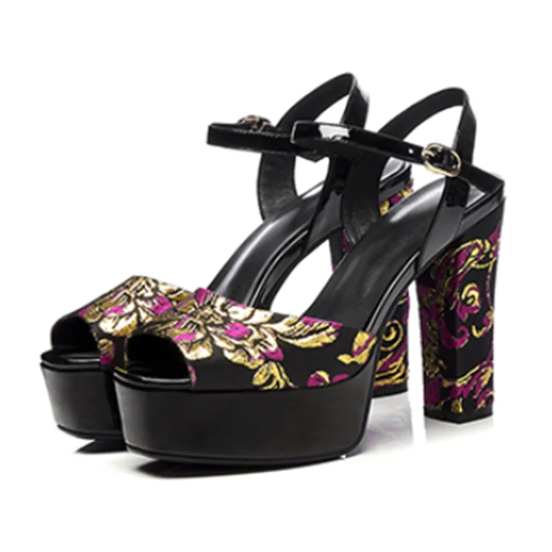 

ENMAYER Buckle Strap Casual Sandalias De Mujer Verano 2019 Woman Shoes Sandals Women Big Girl Shoes Size 34-40 ZYL2756