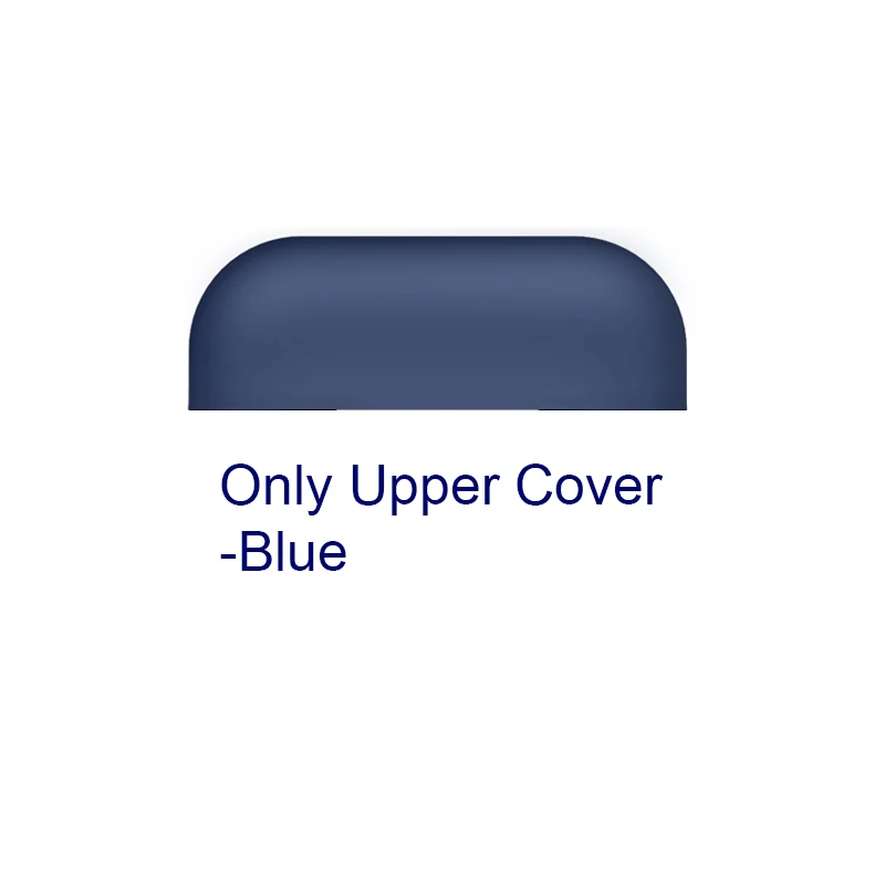 Only Blue Cover Ультратонкий Мягкий силиконовый чехол для Apple AirPods 2 для Air Pods противоударный защитный чехол для наушников Водонепроницаемый Аксессуар для гарнитуры - Цвет: Only Blue Cover