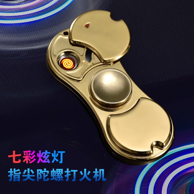 Новинка игрушечный светодиодный светильник-вспышка из сплава Tri-Spinner ручной