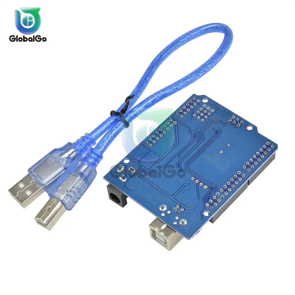 UNO R3 макетная плата ATmega328P CH340 CH340G для Arduino с usb кабелем типа B|Детали и аксессуары