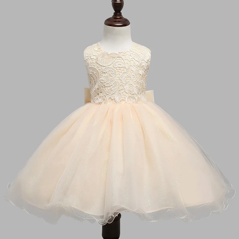 

Free Shipping Retail Little Girl's 2019 ivory Heart Halter Party Dress WeddingTulle Bubble Bow Children Valentine's Day Dress