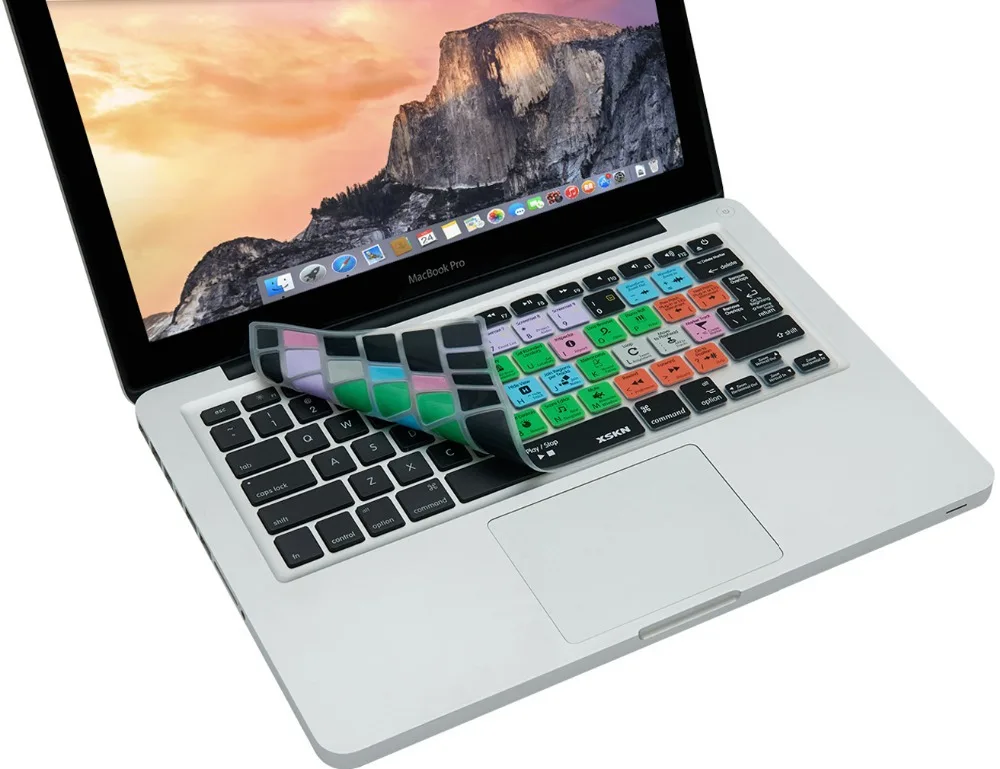 Чехол XSKN для клавиатуры Logic Pro X 10 функциональный силиконовый чехол Macbook Air 13 15