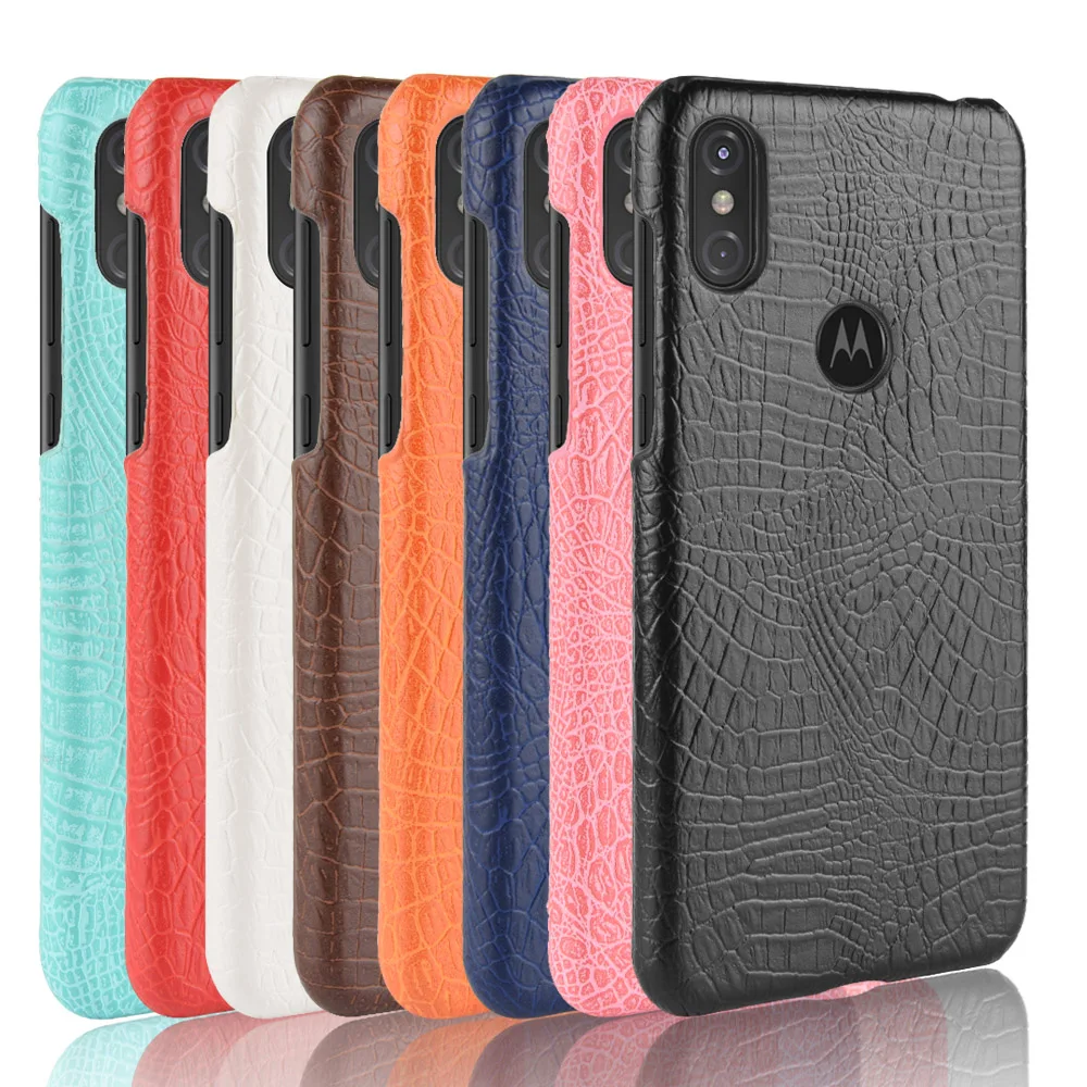 Чехол из искусственной кожи с текстурой крокодиловой для телефона Motorola Z4 PLAY P40 E5 X4