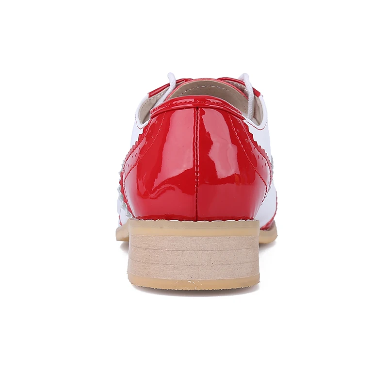 Женские броги на плоской подошве большие размеры осенние женские туфли-оксфорды