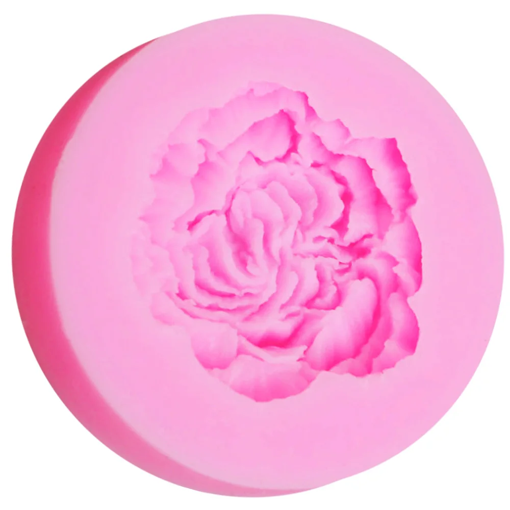 M638 мини Peony3D соевый воск для свечей пресс-форма мыла силиконовая форма ручная