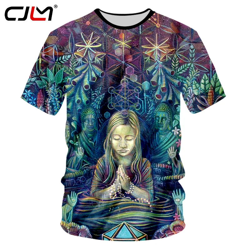 

CJLM унисекс футболки летняя мода принт devot молящаяся девушка 3D футболка Homme хип-хоп мультфильм майка панк повседневные футболки