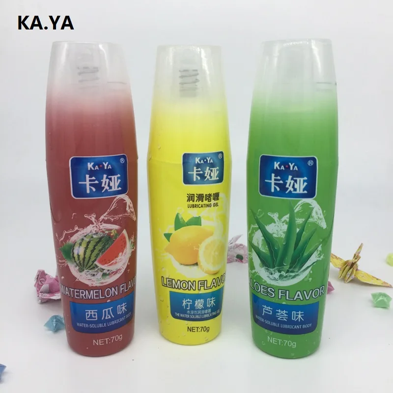 KAYA 70 г смазка смазочный гель лимон арбуз алоэ 3 вида стилей секс смазки для пар на