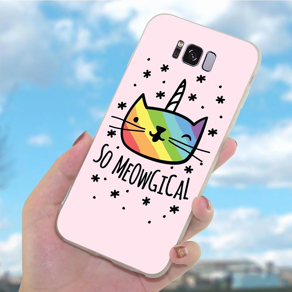 Мягкие чехлы из ТПУ чехол для Samsung Galaxy S6 M10 M20 M30 S7 Edge S8 S9 S10 Plus S10e Note 8 9 с
