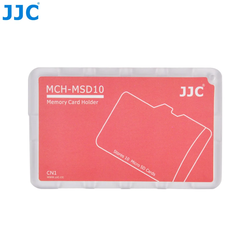 10 Micro SD RED JJC держатели карт памяти Ручка коробка для хранения Кредитная карта размер для SD/Micro SD/TF карты - Цвет: 10 Micro SD RED
