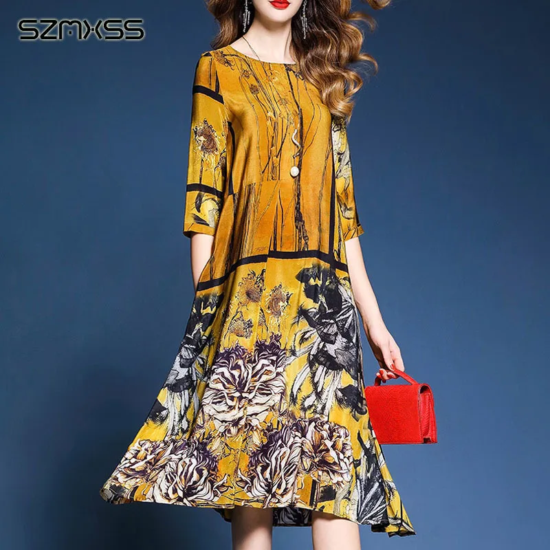 2018 весеннее и летнее платье женское Новое винтажное китайское стильное Ретро