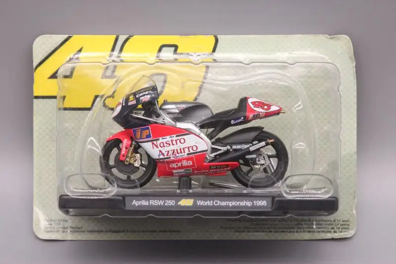 1 Leo 1:18 Aprilia RSW250 1998 Модель мотоцикла из сплава литая под давлением металлическая игрушка подарок на день рождения для детей - Цвет: 1
