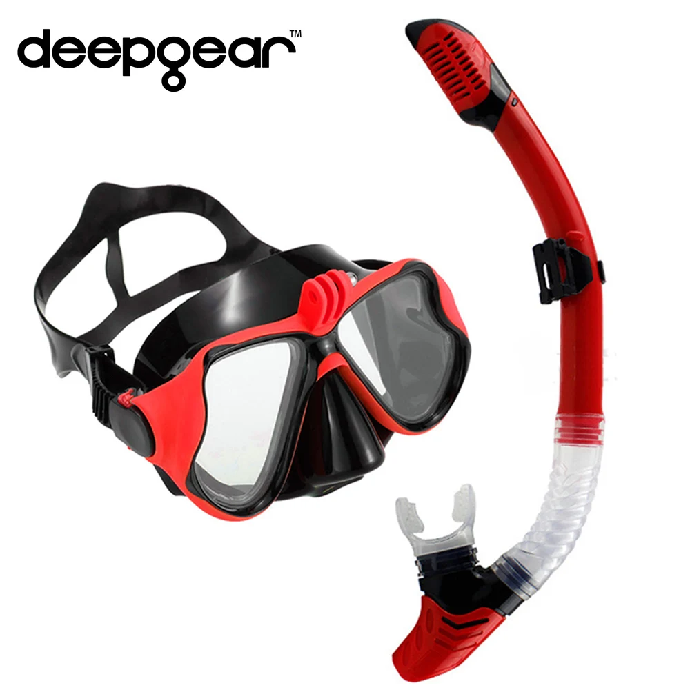 Набор для дайвинга DEEPGEAR близорукости маска подводного плавания с креплением