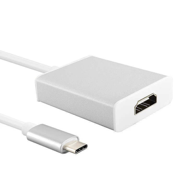 Тип C на HDMI с поддержкой 4K 1080P видео AV конвертер кабель адаптер из алюминиевого