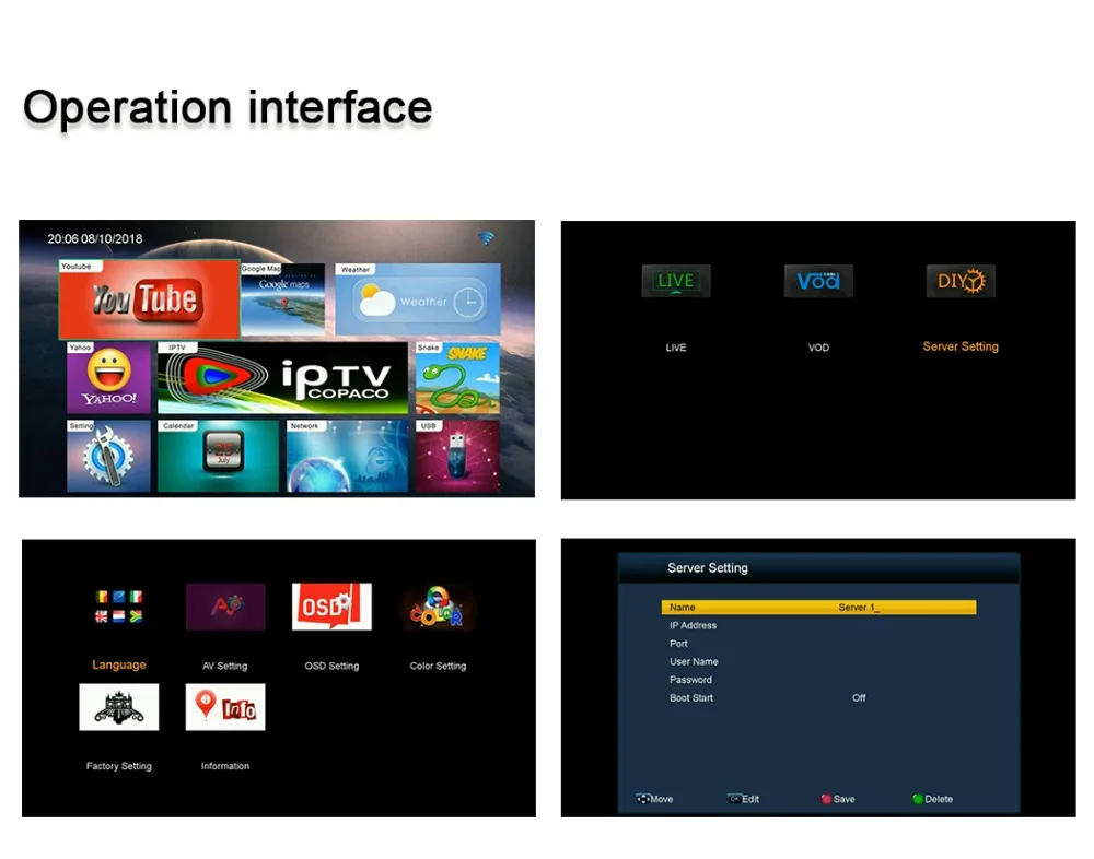 Испания Великобритания италия ТВ коробка Ip tv/Отт iBRAVEBOX M258 Smart HEVC и H.264 телеприставка M258 Поддержка usb wifi