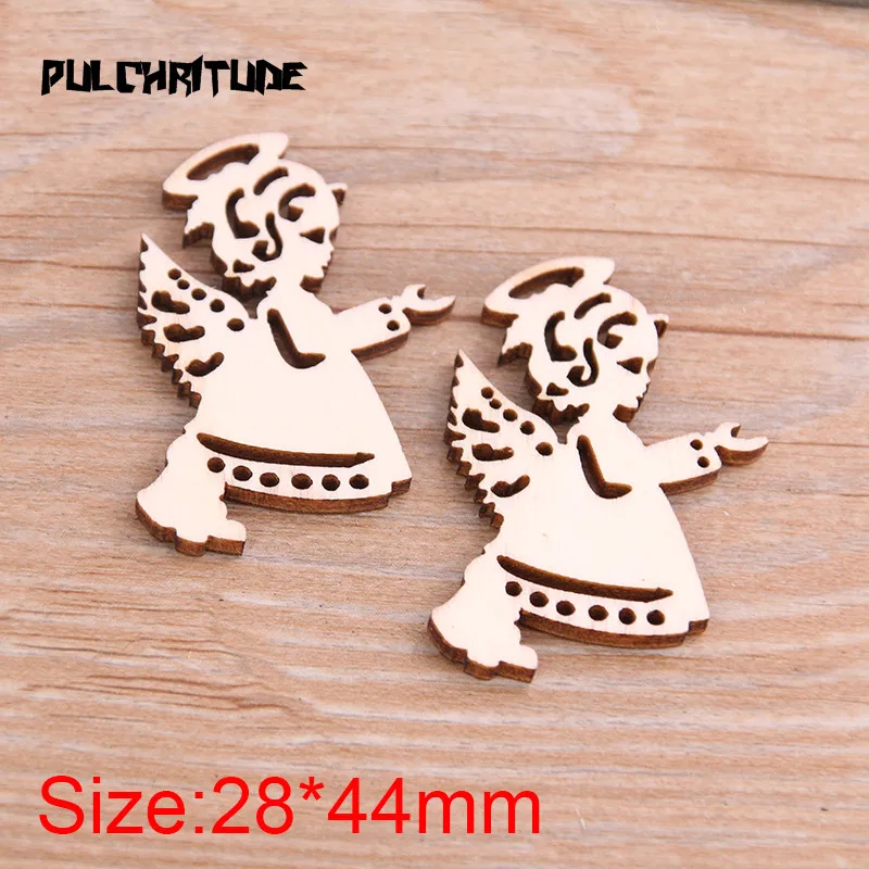  10pcs Mix Wooden Angel Pattern Scrapbooking Painting Collection Craft Handmade Accessory Home Decoration DIY | Украшения и